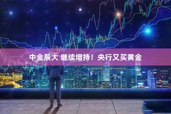 中金辰大 继续增持！央行又买黄金