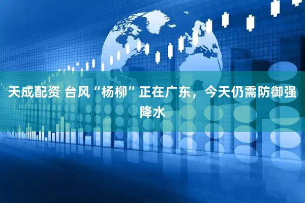 天成配资 台风“杨柳”正在广东，今天仍需防御强降水